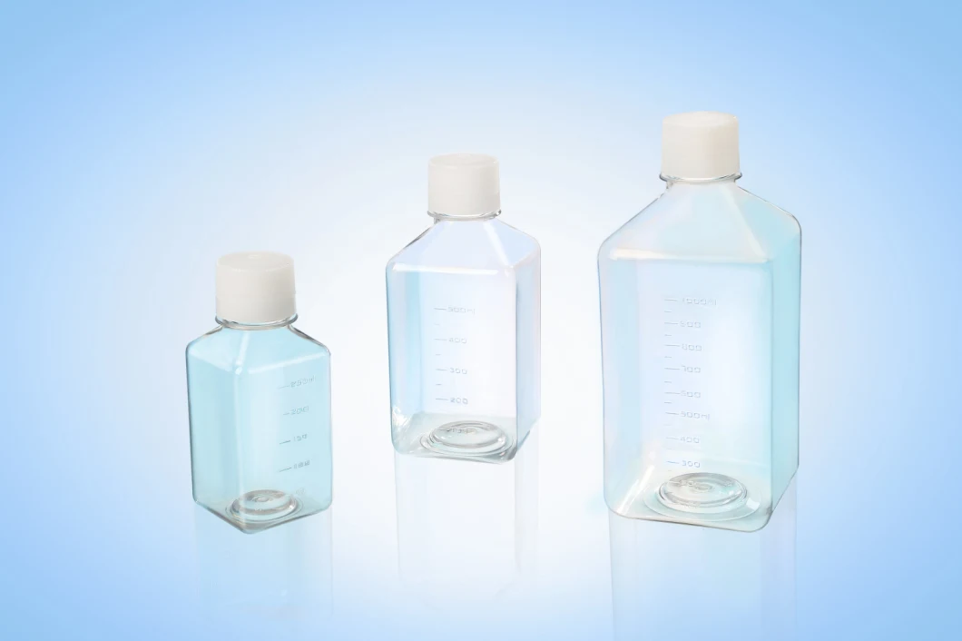 Reagent Bottle 150ml 250ml 500ml 1000ml PC Cell Culture Media Cell Serum Buffers Bottle Lab Supplies Consumables