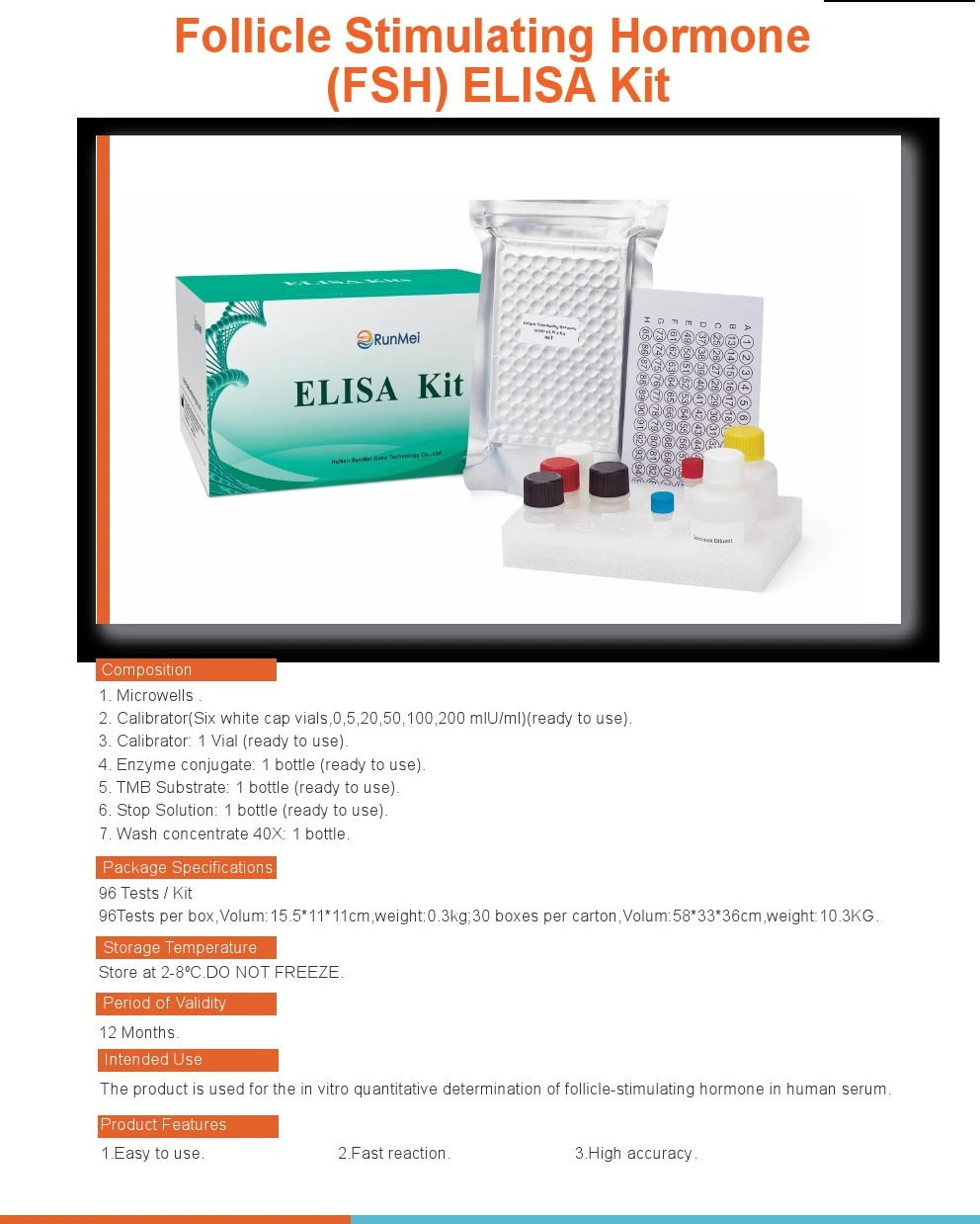 Follicle Stimulating Hormone (FSH) Elisa Kit