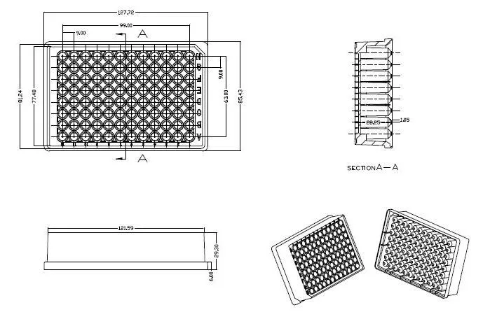 GEB 0.8ml Natural Low Retention Pre-Sterilized Individual Wall V-shape Bottom 96-Round-Deep-Well Plate Tapered PP Wholesale Medical Biology Consumable Labware