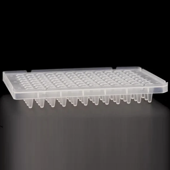 GEB 0,1 ml 96-Well-PCR-Platte mit halbem Rand, passend für ABI-Laborverbrauchsmaterialien